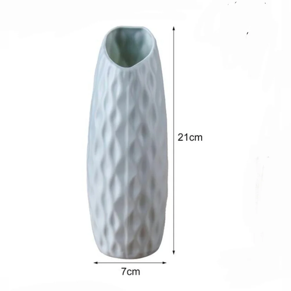Nordic Style Plastic Vase In Sage Green BNIB